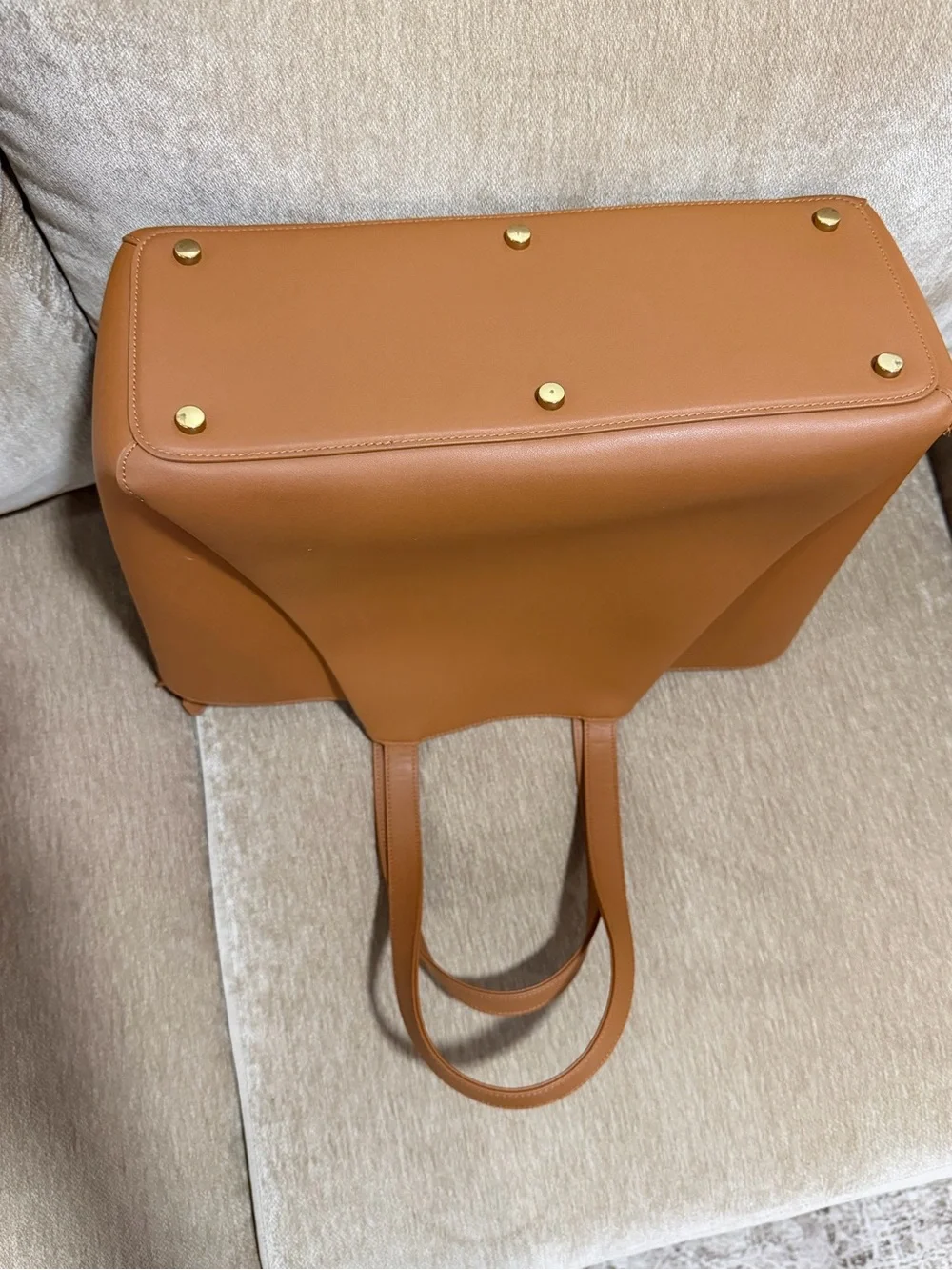 KAAI Pyramid Tote Bag - Cognac